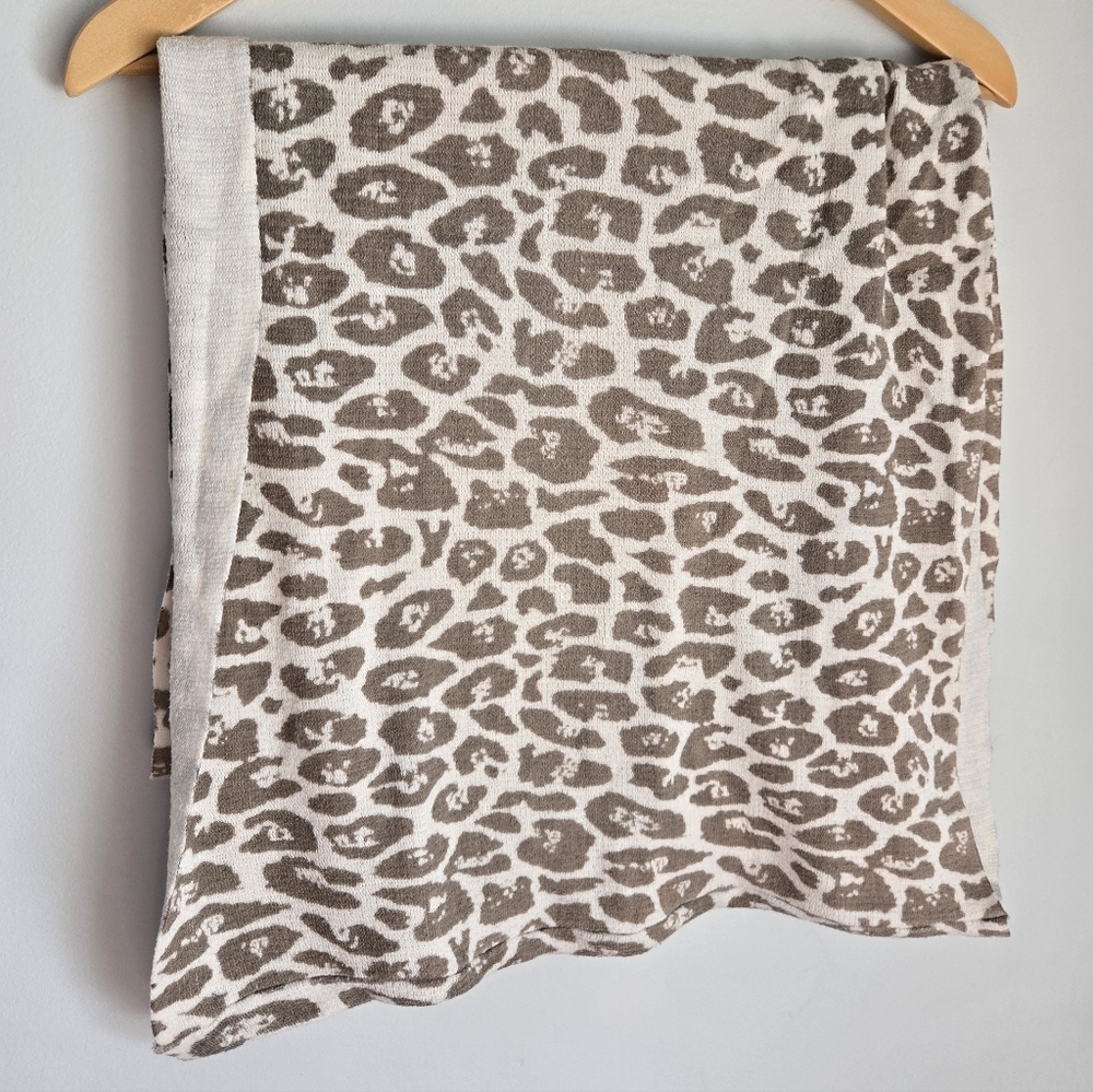 ECHO Leopard Print Large Knit Infinity Scarf